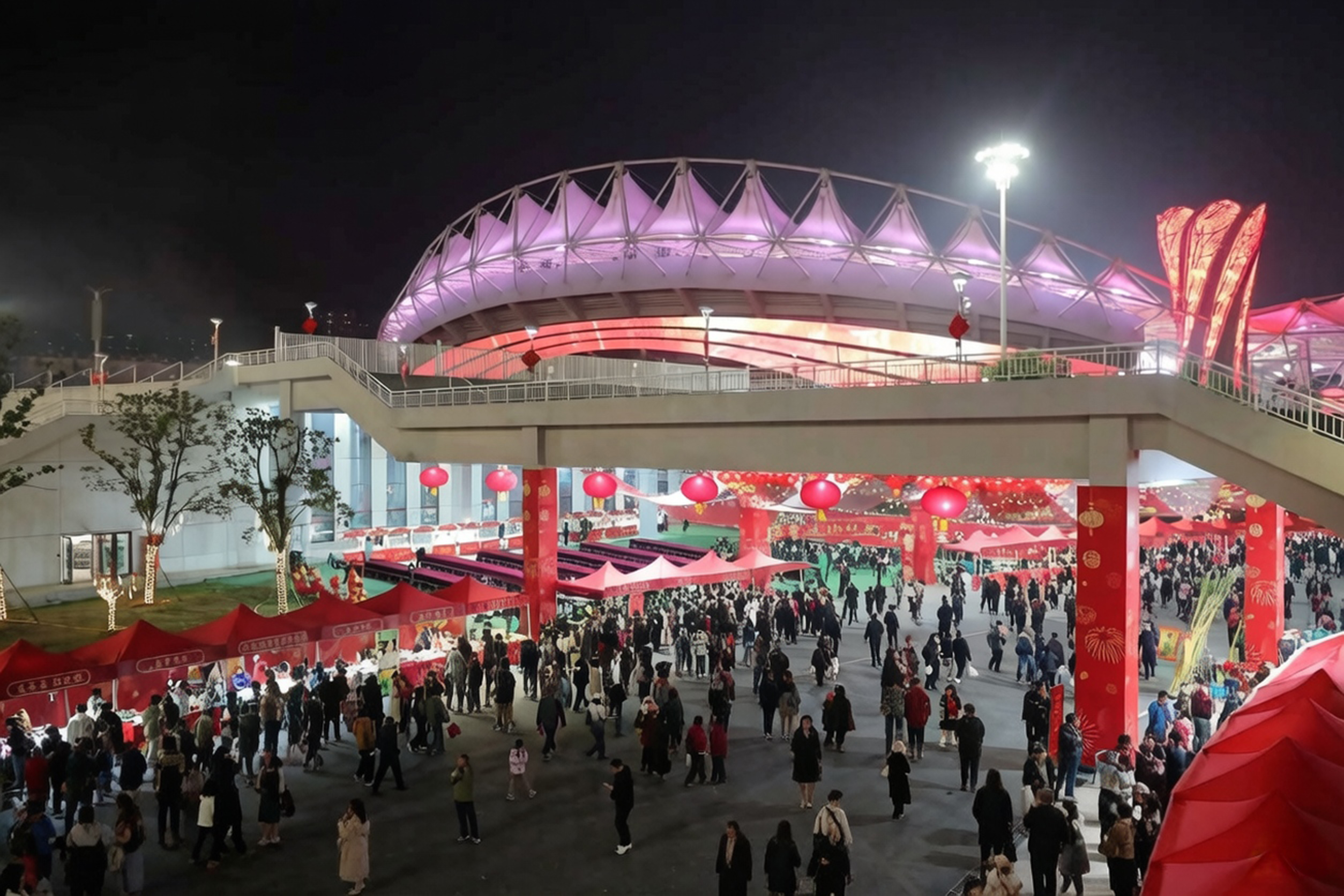 新春音乐会遇上年货集市 点燃车谷新春消费热潮