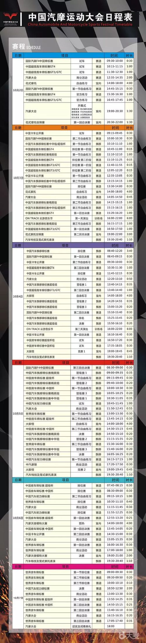 “十一黄金周”江城畅想“速度与激情”！2018中国汽车摩托车运动大会明日预售！(图1)