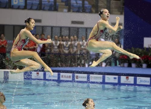 “水上芭蕾”究竟有多美？全国花样游泳锦标赛武汉“绽放”（附精美图集）(图8)